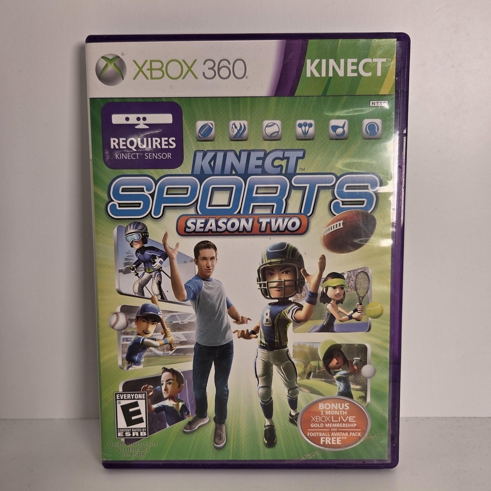 Kinect Sports Season Two Microsoft Xbox 360 Kinect Game‎ CIB E NTSC-U/C Family